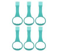 ORFOFE 6pcs Baby Pull up Rings for Playpen and Crib, Plastic Stand up Handles Enhanced Support for First Steps, Quick Installation, Nursery and Home Use Accessories for Toddler Safety