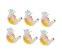 ORFOFE 6Pcs Bird-shaped Ceramic Whistles for Party Favors Noise Makers with Smooth Edges Colorful Musical Blowing Whistle for Birthday and Outdoor Fun Random Color