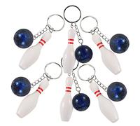 ORFOFE 6pcs Bowling Pin Keychains Mini Bowling Ball Pin Keychain Party Favors Ball for Kids
