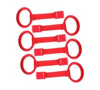 ORFOFE 6pcs Boy Girl Pull Tab Hand Rings Boy Girl Learning Stand Pull Rings Crib Standing Toy for Playpen Outdoor Playpen
