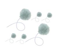 ORFOFE 6pcs Cat Dangling with Bell Replacement Balls for Cat Scratching Post and Tree Tower Interactive Play Supplies for Indoor Kittens Green Color for Engaging Exercise