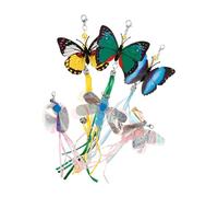 ORFOFE 6pcs Cat Teaser Replacement Insect Butterfly Dragonfly Ladybug and Bee Refills for Interactive Play Encouraging Healthy Exercise and Reducing Biting Behavior