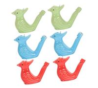 ORFOFE 6pcs Ceramic Bird Whistles for Colorful Water Whistle Musical Instruments Early Educational Bath for Lung Exercise and Party Favors Suitable for Birthday and Random Color