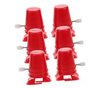 ORFOFE 6pcs DIY Clockwork Walking Robot Kit Wind Up Mechanical for Arts Crafts Engaging Creative Play Safe Battery Design Stocking Stuffer