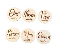ORFOFE 6pcs Double-Sided Milestones Cards Birth Cards Boy Girl Growth Photo Props for Newborn Milestone Record Book