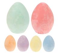 ORFOFE 6Pcs Drawing Chalk Chicken Egg Shape Non-toxic Washable Art Play for Adults Creative Outdoor Blackboard Graffiti
