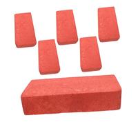 ORFOFE 6pcs Foam Bricks Lightweight Brick for Stage Performance Safe Reusable Red Foam Blocks for Magician Tricks Halloween Comedy Props