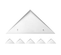 ORFOFE 6pcs Foosball Table Replacement Triangle Corners White Plastic Side Edge Protectors for 8-Rod Table Football for Home and Office Game Repair