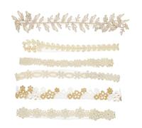 ORFOFE 6pcs Girls Flower Headbands Elastic Lace Baby Hair Bands Floral Newborn Hair Accessories Soft Breathable Hairbands for Infant Toddler Set