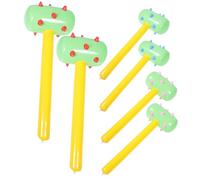 ORFOFE 6PCS Inflatable Colored Hammer for PVC Material Lightweight and Easy to Inflate Party Game and Educational Props for Boys Random Color
