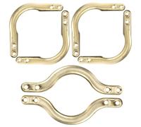 ORFOFE 6pcs Iron Corner Brackets for Pool Table Pockets Billiard Net Fixator Replacement Snooker Table Accessories Kit for Game Supplies