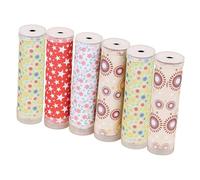 ORFOFE 6Pcs Kaleidoscope Making Kit DIY Colorful Paper Early Learning Educational Craft for Random Colors Safe and Lightweight Materials Random Color