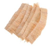 ORFOFE 6pcs Miniature Thatched Roof Straw Craft Material for DIY Fairy Houses and Diorama Landscapes Natural Grass Thatch for Rustic Tiny Model Roofs