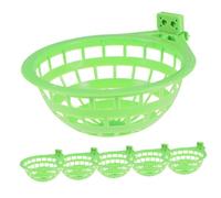 ORFOFE 6pcs Plastic Bird Nest Basins for Small Birds Cage Mountable Canary Cockatiel Nesting Boxes Stress Relief Breeding Supplies for Finches Sparrows Lovebirds