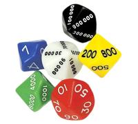 ORFOFE 6pcs Plastic Dice Set for Board Games and Party Props, Lightweight Mini Dice with Multi-side Design, Practical and Long Playing Time, for Home and Game Night Random Color