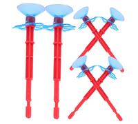 ORFOFE 6pcs Plastic Suction Cup Arrows Wall-adhering Replacement for Spider Outdoor Fun Game for Boys and Enhancing Aim and Family Interaction