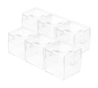 ORFOFE 6pcs Portable Insect Observation Containers Transparent Magnifying Boxes for Collecting Bugs Leaves Flowers Shells Educational Outdoor Exploration Tool