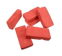 ORFOFE 6pcs Red Foam Fake Bricks Lightweight Stage Props for Comedy Tricks Reusable Miniature Blocks Safe Performance Gimmicks for Halloween Film