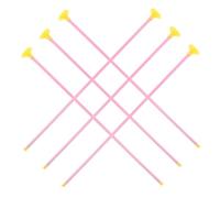 ORFOFE 6PCS Suction Cup Arrows for Plastic Archery Indoor Outdoor Fun Sturdy Friendly Design Great for Hand Eye Coordination Games