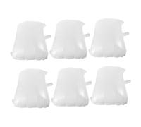 ORFOFE 6pcs White Rectangular Blank Balloons DIY Ornament for Party Decorations Quick Inflate Stylish Touch for Birthday Wedding Graduation Engagement Events