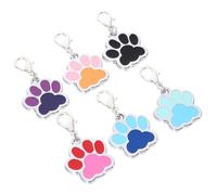 ORFOFE 6pcs Zinc Alloy Pet Id Tags Polished Metal Dog Cat Collar Charms for Rabbits and Animals Identity Hangings