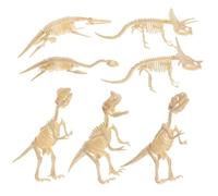 ORFOFE 7Pcs DIY Dinosaur Skeleton Educational Model for Self-assembly Dinosaur Puzzle for Birthday Party Favors and Learning Activities