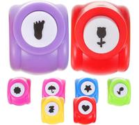 ORFOFE 8pcs Craft Hole Punch Portable Manual Paper Puncher for Scrapbooking DIY Card Making with Wear-resistant Design Includes Heart Umbrella Star Note Foot Rose Sunflower Rabbit Shapes