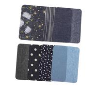 ORFOFE 8Pcs Iron Sew Appliques Patches for Clothes DIY Embroidered Repair Craft Supplies Rectangular Patches for Cotton Bags Hats Shoes
