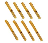 ORFOFE 8pcs Japanese Style Bamboo Wind Chime Tubes DIY Craft Parts Replacement for Garden Patio Balcony Decor Sturdy Natural Bamboo Material