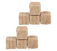 ORFOFE 8PCS Mini Hay Stackable Straw Hay DIY Accessories for Dollhouse Farm Decor Autumn Harvest Table Craft Display Safe Model