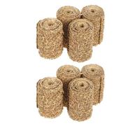 ORFOFE 8Pcs Miniature Haystack Model 2X2X3Cm Small Faux Straw Bale DIY Dollhouse Accessories Farm Craft Decorations for Garden and Holiday Scenes