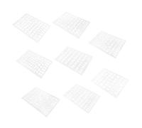 ORFOFE 8Pcs Plastic Letter Stencils Wall Painting Templates DIY Craft Tools for Home Decoration School Projects and Burning Art