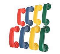 ORFOFE 8Pcs Play Phone Realistic Plastic Handset Models for Classroom Speech Development Educational Pretend Play Suitable for Small Hands and Interaction
