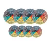 ORFOFE 8Pcs Self-Adhesive Feeling Wheel Stickers Emotion Chart Decals for Laptop Phone Case Luggage Diary Decorative Vinyl for Therapists Counselors Social Workers