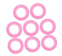 ORFOFE 8pcs Silicone Suitcase Wheel Protectors Luggage Silent Wheels for Luggage Pink