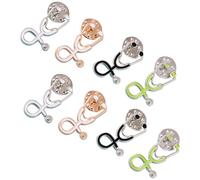 ORFOFE 8pcs Stethoscope Shape Brooch Cartoon Brooch Beautiful Attractive Look Alloy Drip-oil Material Don't Fade Easily Doctors Medical Graduates Formal Occasions 1.02x0.59x0.20in