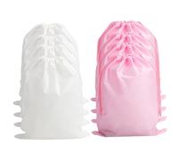 ORFOFE 8pcs Travel Shoe Drawstring Bags Lightweight Fabric Dust Storage Organizer for Shoes and Clothes Space-Saving Portable Organizer for Travel and Home Use