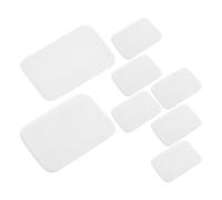 ORFOFE 8pcs Ultra-soft Thin Rectangular Powder Puff Kit for Women and Men Lightweight Pu Leather Makeup Blending Sponge with Oil Control Pores for Liquid Foundation and Pressed Powder