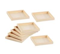 ORFOFE 8pcs Unfinished Wood Puzzle Organizer Trays Montessori Wooden Sorting Trays for Jigsaw Craft Blocks Storage for Home and Travel Family Interaction