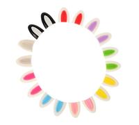 ORFOFE 9 Pairs Bunny Ear Charms for Jewelry Making Cute Resin Animal Accessories for DIY Crafts Cartoon Rabbit Ear Pendants for Hair Clips Headbands Stuffed Dolls Multi-color