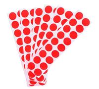 ORFOFE 900pcs Red Adhesive Target Paper Patches for Shooting Practice Self-stick Splatter Cover-up Dots with Printing Outdoor Shooting Accessories for Instant Feedback Training