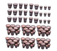 ORFOFE 90pcs Resin Miniature Coffee Cups Set Realistic Latte Art Mini Beverage Cups for Dollhouse and Desktop Crafts Resin Coffee Mugs for DIY and Micro Landscape Decor