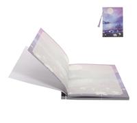 ORFOFE A5 Note Book Line Note Pad 5.8x8.3 Inch Simple Charming Paper Tassel Notebook for Daily Life and Travel