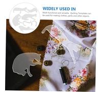 ORFOFE Acrylic Quilting Rulers with Scale Clear Sewing Templates for DIY Crafting and Patchwork Flexible Acrylic Stencils for Precise Quilt Pattern Cutting and Accurate Trimming