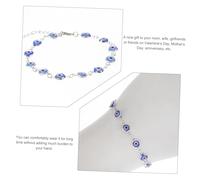 ORFOFE Adjustable Beaded Evil Eye Bracelet for Women and Men Handmade Vintage Blue Glass Eye Wrist Jewelry Skin-friendly Comfortable Summer Accessory Fits Minimalist Charm Gift for Mom
