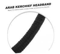 ORFOFE Adjustable Elastic Men Arab Headband for Shemagh Scarf Lightweight Saudi Arabian Kerchief Hairband for Dubai Middle Eastern Headscarf Windproof Turban Accessory for Travel and