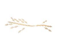 ORFOFE Adjustable Lightweight Alloy Leaf Crown Headband for Women Bridal Tiara for Weddings Proms Birthday Parties Baroque Leaf Hair Headdress Comfortable Festival Celebration Accessory