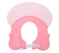 ORFOFE Adjustable Shower Cap for Hair Washing and Bathing Pink Elephant Design PP TPE Material Eye and Ear Protection for Shampoo and Haircuts