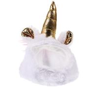 ORFOFE Adorable Plush Unicorn Hat for Lizard Festival Party Pet Hat for Small Animals