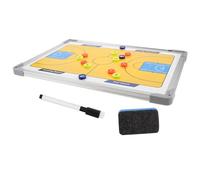 ORFOFE Aluminum Alloy Frame Basketball Coaching Board with Hanging Design Portable Basketball Practice Diagram Clipboard for Coaches and Strategy Display
